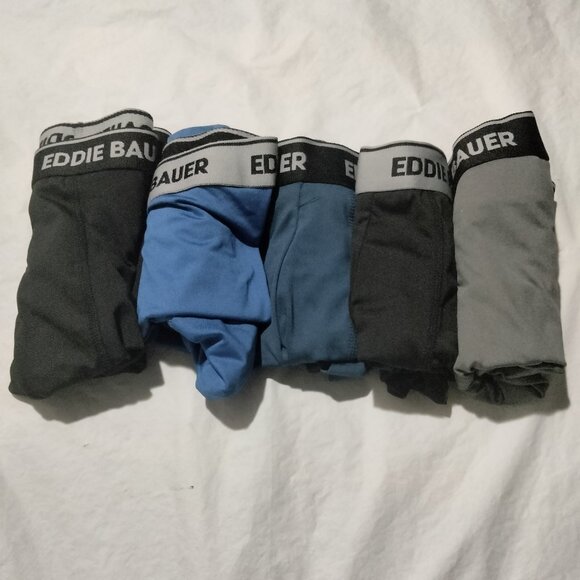 Eddie Bauer Men's Performance Jersey Boxer Briefs Size L (36-38") 5 pack - Picture 1 of 2